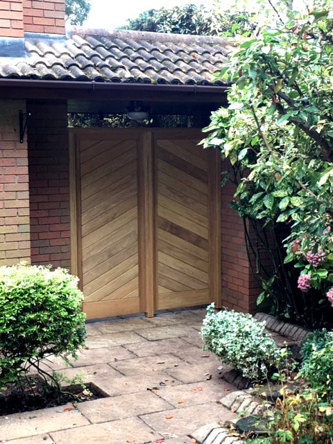 Bespoke Wooden Entry Door for Garden